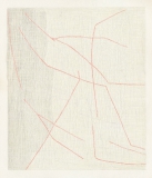 Anica Blagaj, 900 weisse Linien, 2019, Bleistift, Farbstift auf Papier, 40 x 35 cm